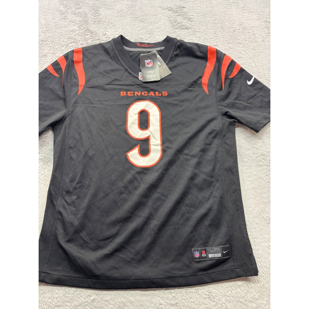Nike Cincinnati Bengals‎ Joe Burrow 9 Youth XL 18-20 Black Jersey NFL New NWT
